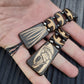 Chetki wood "Long fish skeleton" handmade, rosary,  anti-stress meditation and finger training, worry beads, tzbex (SCU: 241009)