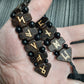 Chetki "Futhark Runes" v2, wood+agat+kevlar, rosary, anti-stress meditation and finger training, anxiety beads (SCU: 241005)