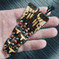 Chetki wooden "Buffalo Power" handmade, rosary,  anti-stress meditation and finger training, worry beads, tzbex  (SCU: 241001)