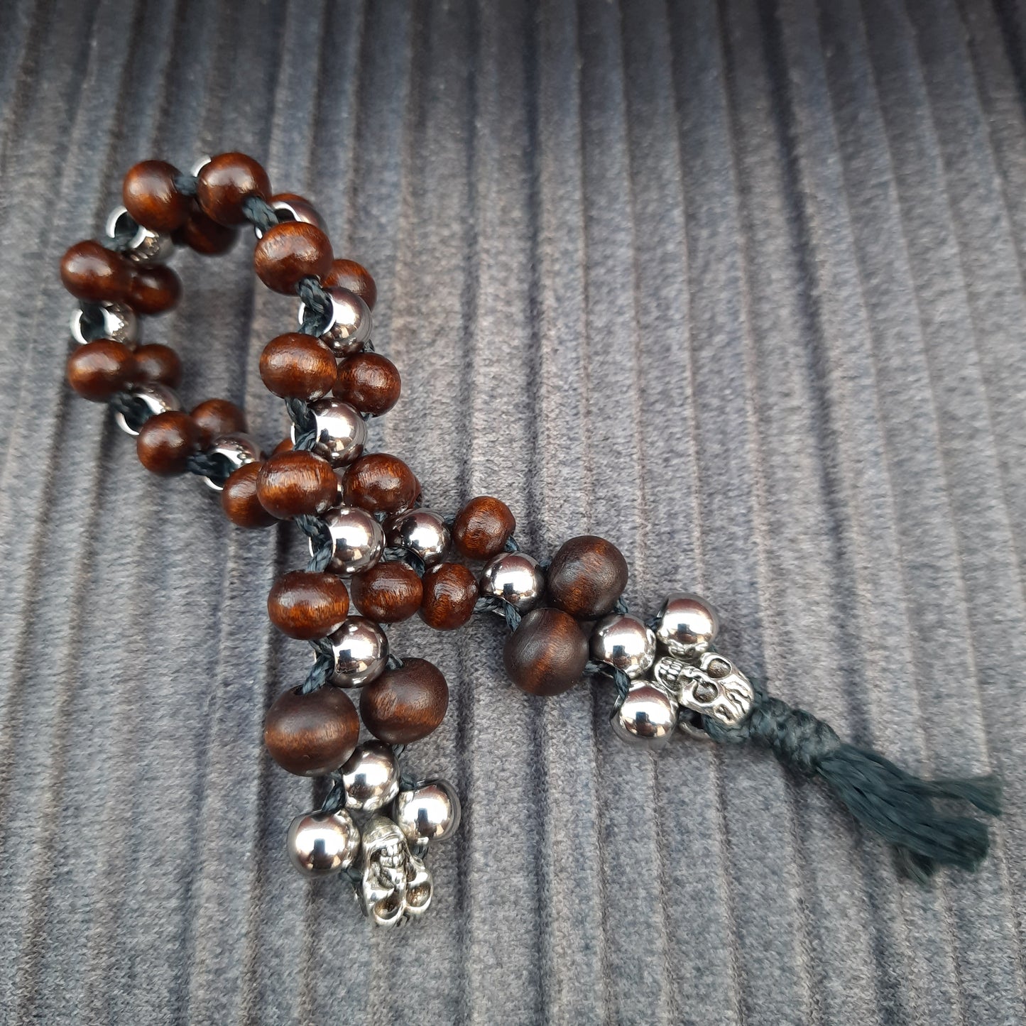 Chetki "Wooden Joe" v2, handmade, flip rosary,  anti-stress meditation and finger training, worry beads (SCU: 241017-18)