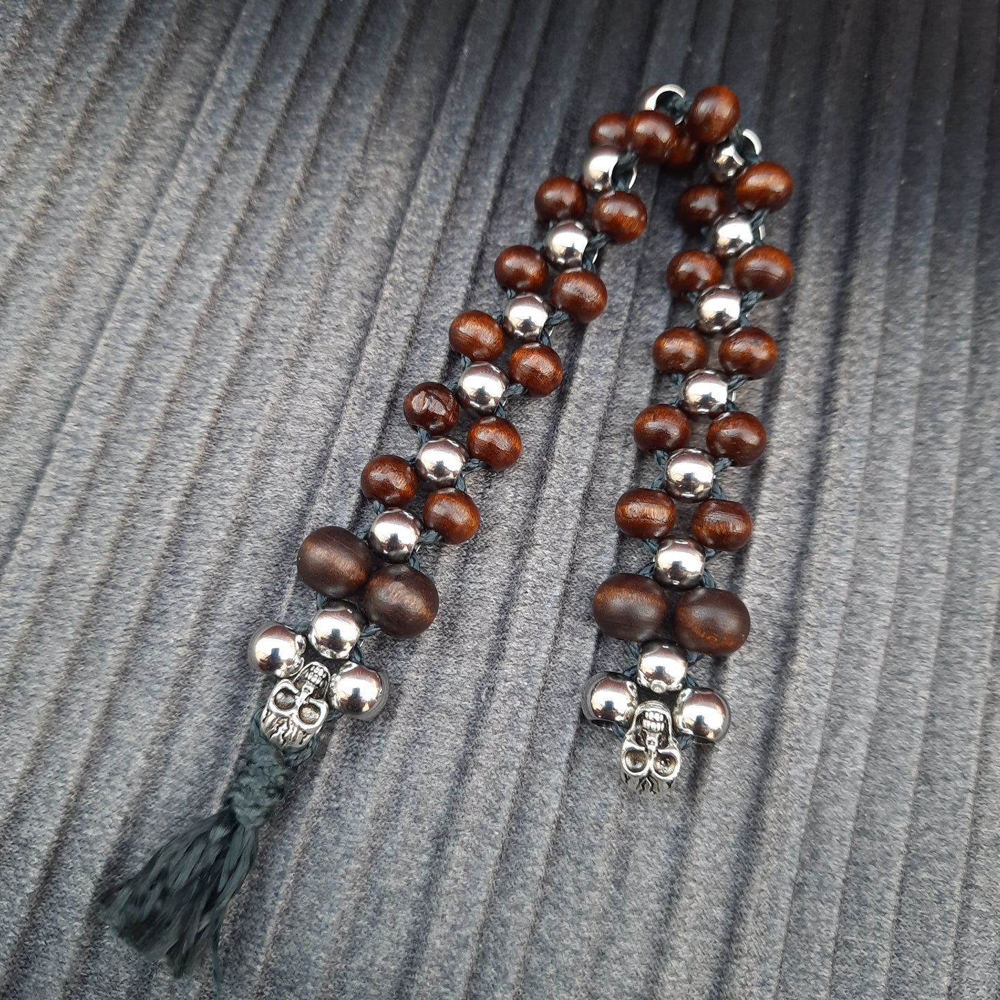 Chetki "Wooden Joe" v2, handmade, flip rosary,  anti-stress meditation and finger training, worry beads (SCU: 241017-18)