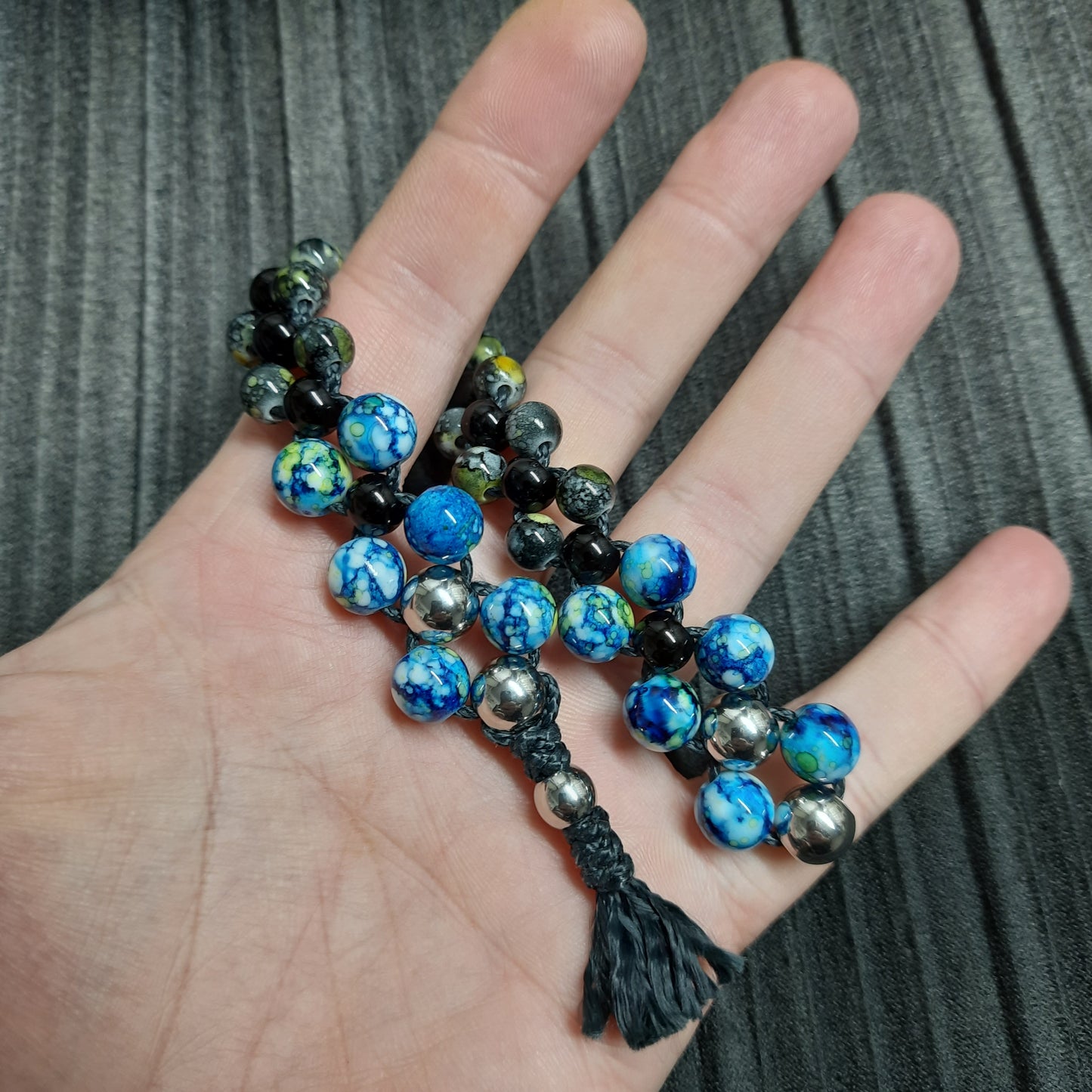 Chetki "Blue-eyed reptile" rosary, anti-stress meditation and finger training