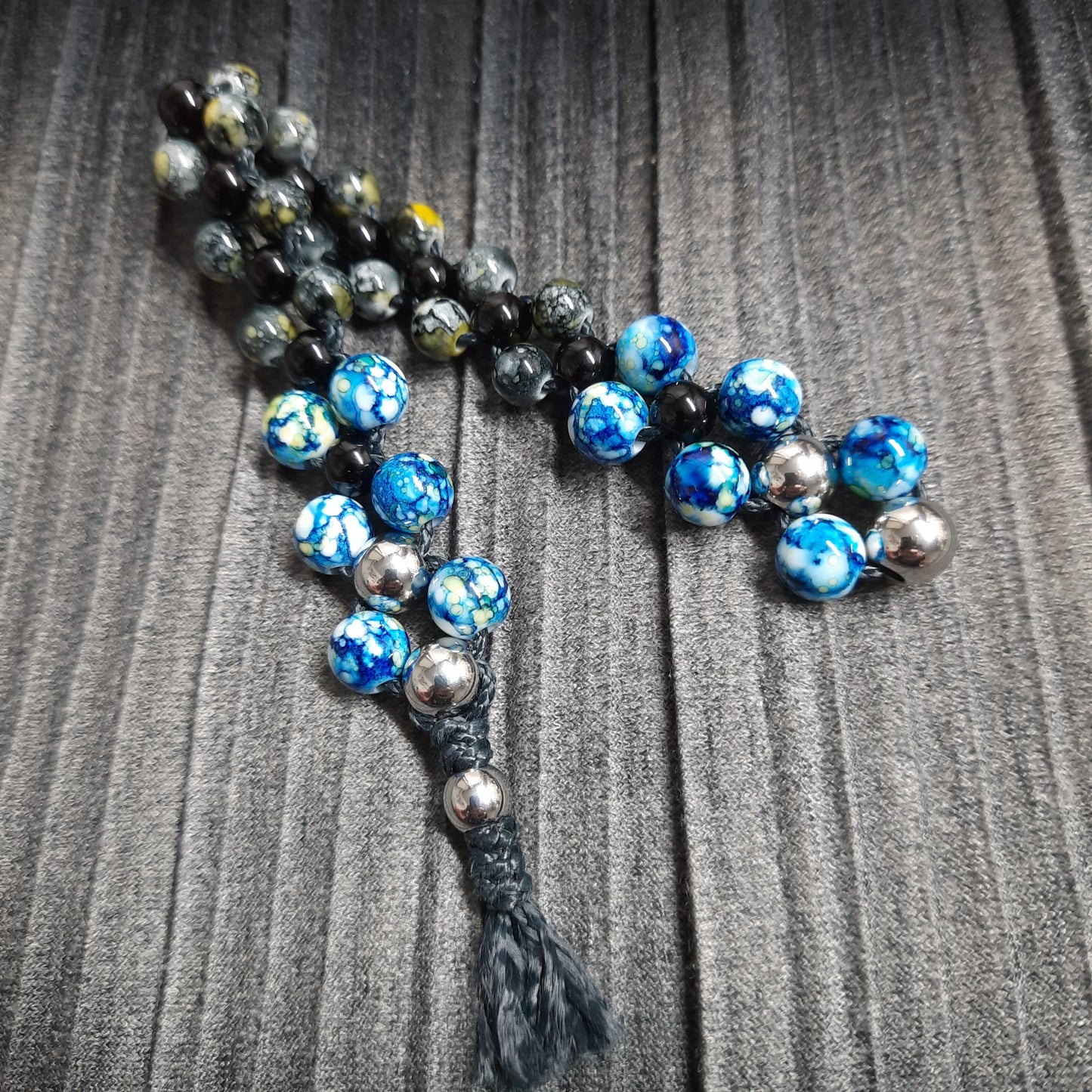 Chetki "Blue-eyed reptile" rosary, anti-stress meditation and finger training