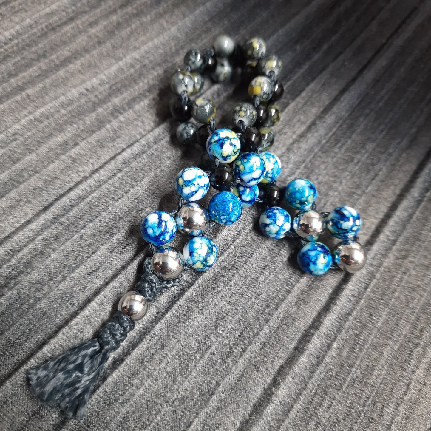 Chetki "Blue-eyed reptile" rosary, anti-stress meditation and finger training