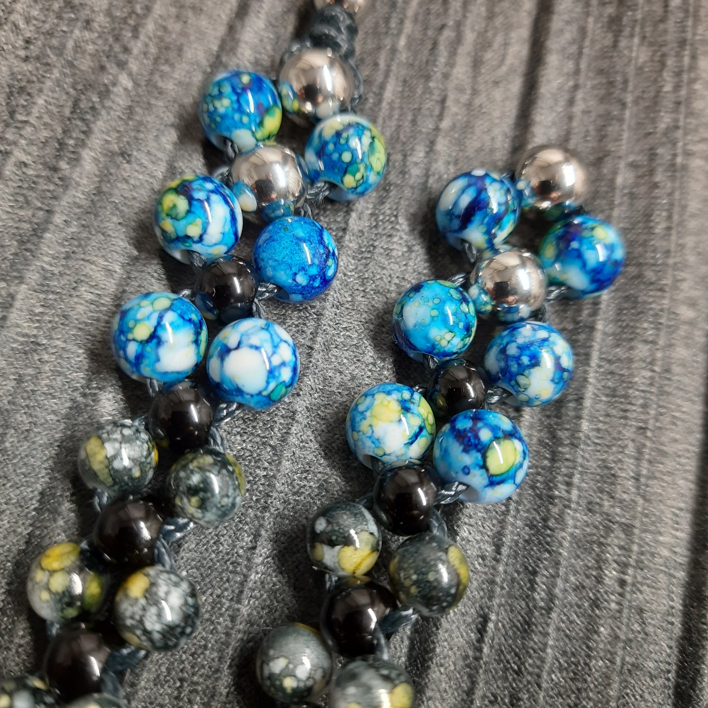 Chetki "Blue-eyed reptile" rosary, anti-stress meditation and finger training