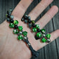 Chetki "Green-eyed reptile" rosary, anti-stress meditation and finger training