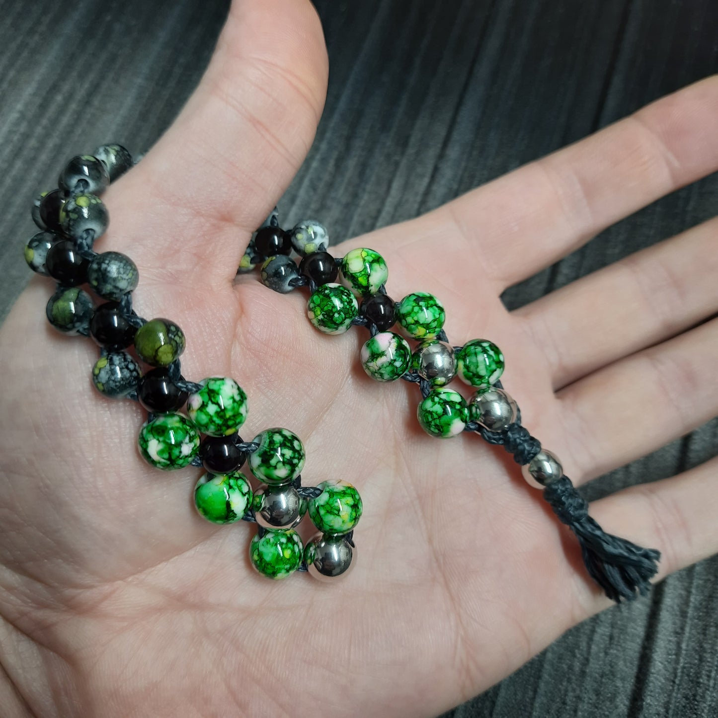 Chetki "Green-eyed reptile" rosary, anti-stress meditation and finger training