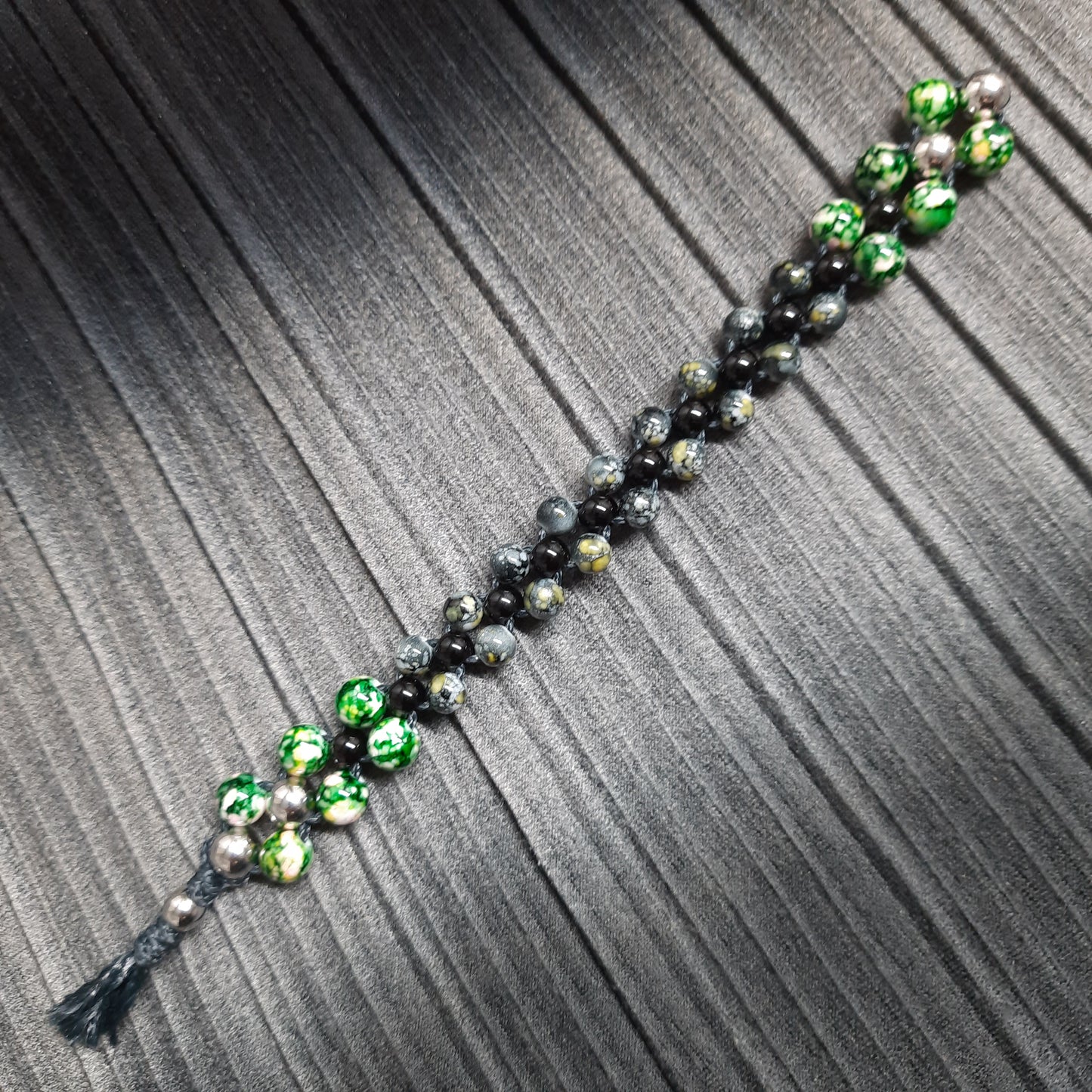 Chetki "Green-eyed reptile" rosary, anti-stress meditation and finger training