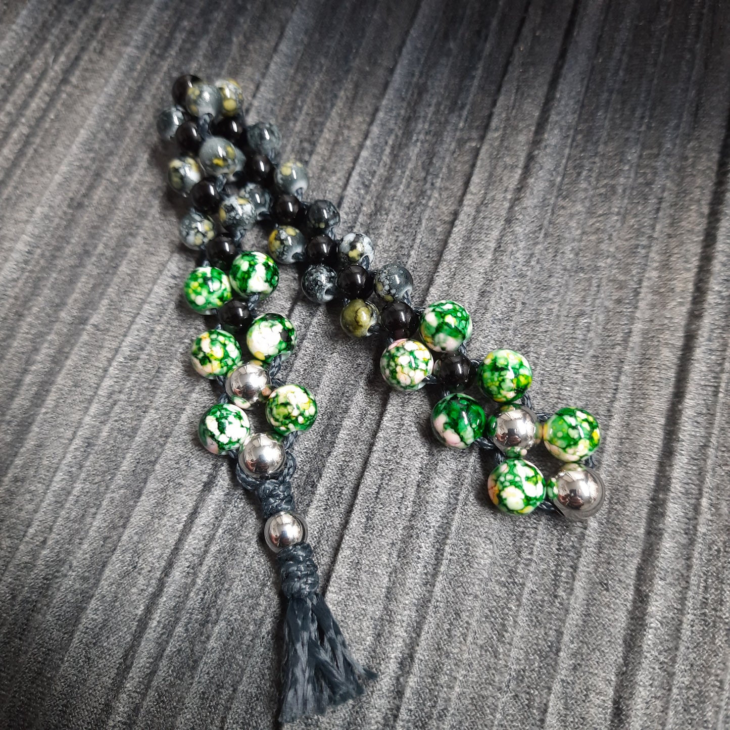 Chetki "Green-eyed reptile" rosary, anti-stress meditation and finger training