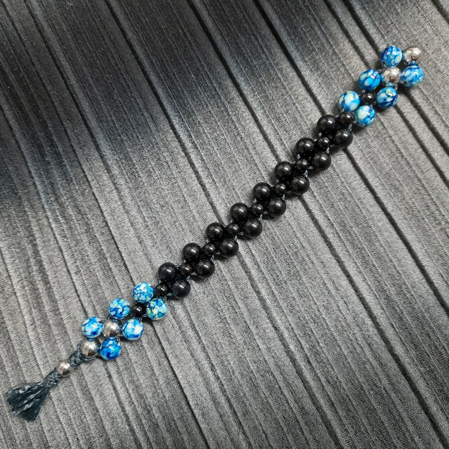 Chetki "Strict blue-eyed reptile" rosary, anti-stress meditation and finger training