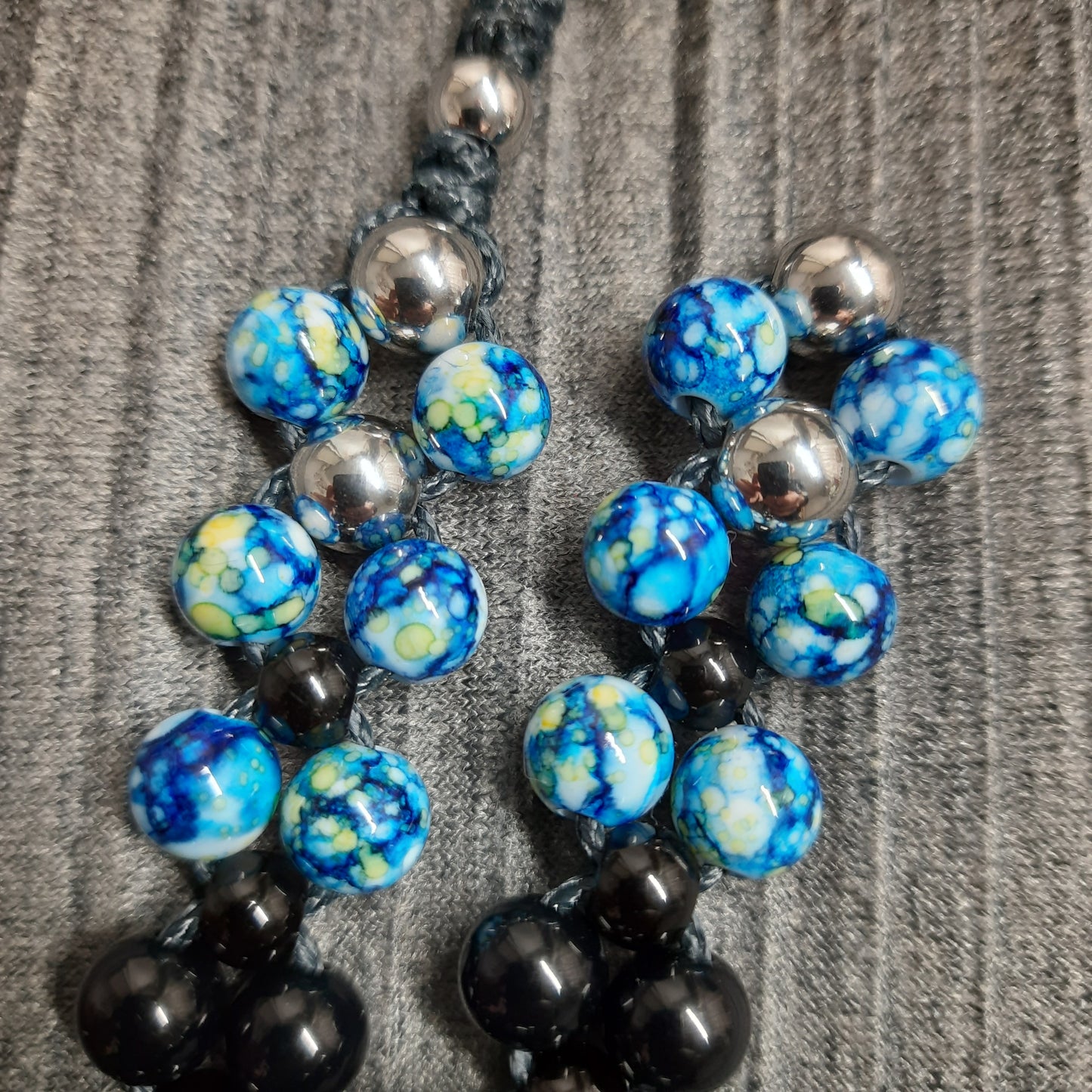 Chetki "Strict blue-eyed reptile" rosary, anti-stress meditation and finger training