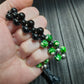 Chetki "Strict green-eyed reptile" rosary, anti-stress meditation and finger training