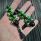 Chetki "Green-Eyed Reptile Strike" rosary, anti-stress meditation and finger training