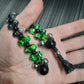 Chetki "Green-Eyed Reptile Strike" rosary, anti-stress meditation and finger training