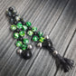 Chetki "Green-Eyed Reptile Strike" rosary, anti-stress meditation and finger training