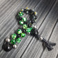 Chetki "Green-Eyed Reptile Strike" rosary, anti-stress meditation and finger training