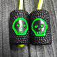 Begleri "Rough companion, green skull" delrin antistress meditation and finger training