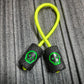 Begleri "Rough companion, green skull" delrin antistress meditation and finger training