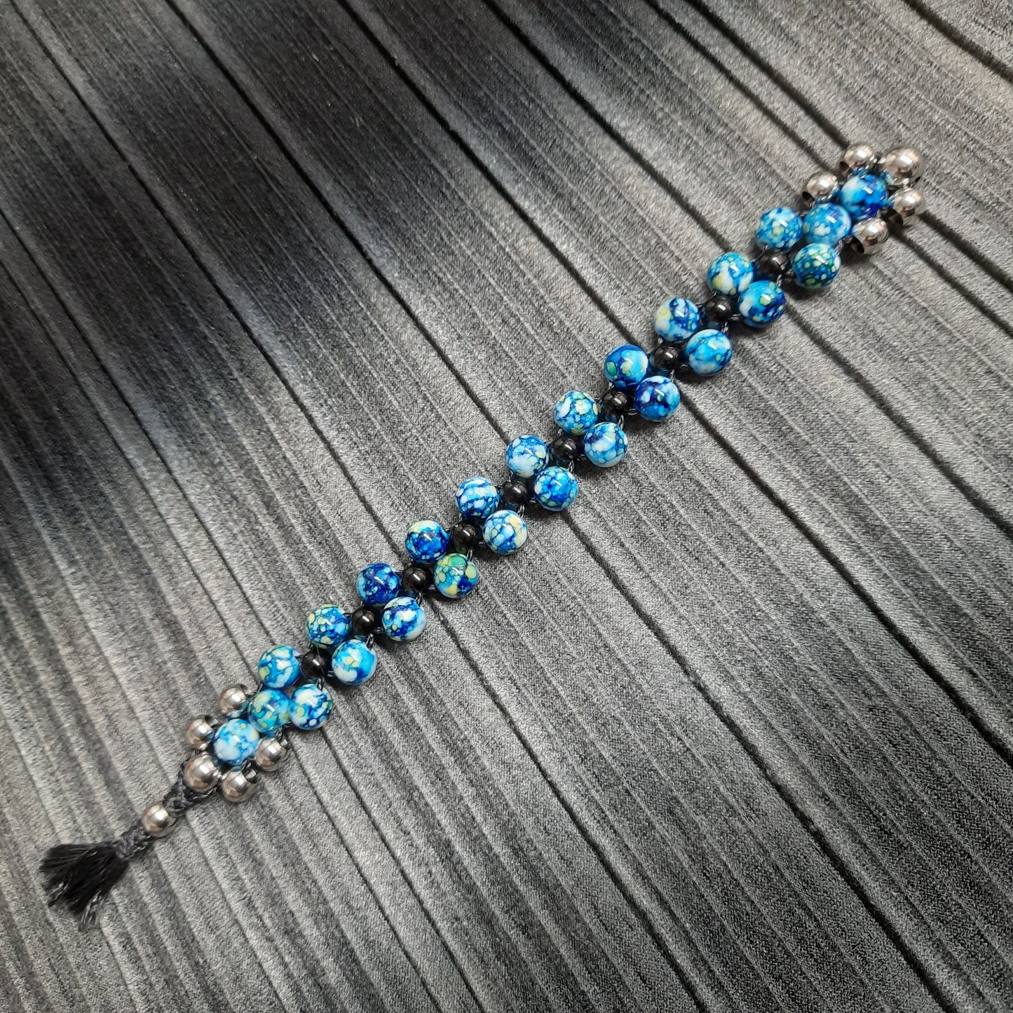 Chetki "Blue reptile" rosary, anti-stress meditation and finger training