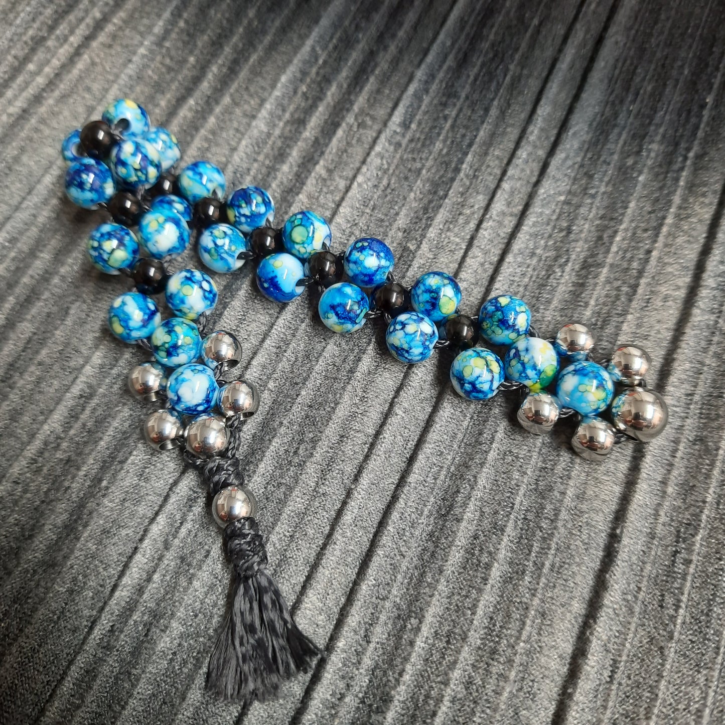 Chetki "Blue reptile" rosary, anti-stress meditation and finger training