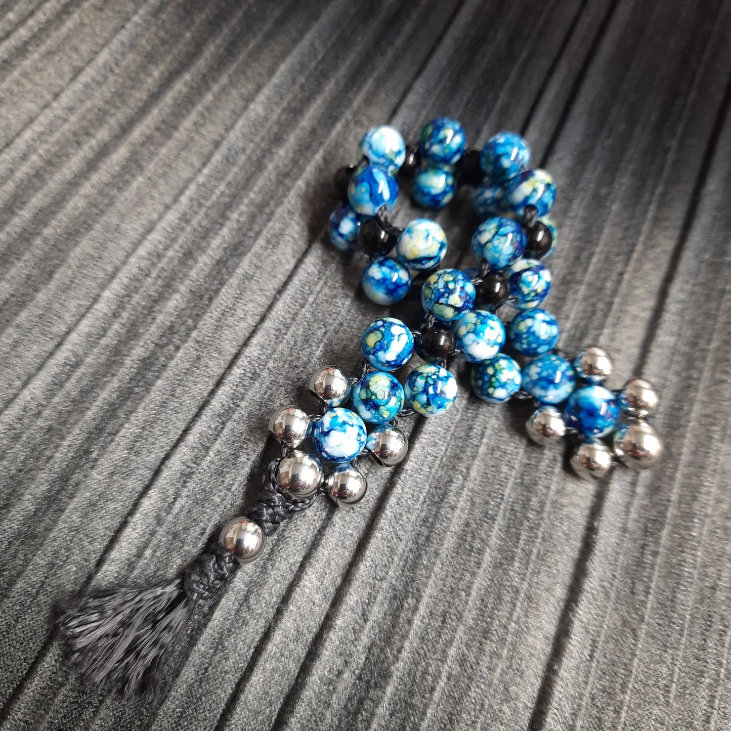 Chetki "Blue reptile" rosary, anti-stress meditation and finger training