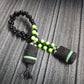 Chetki "Rough companion, green" flip rosary handmade