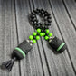 Chetki "Rough companion, green" flip rosary handmade