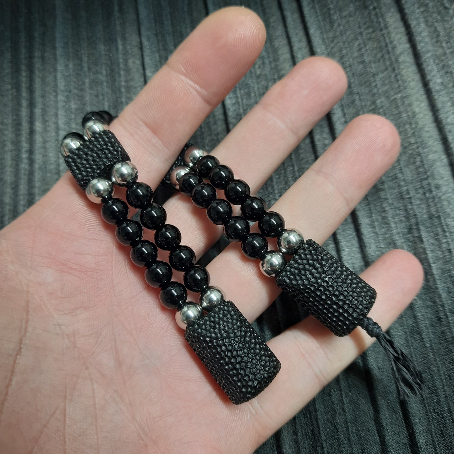 Chetki "Rough companion, strict" flip rosary handmade