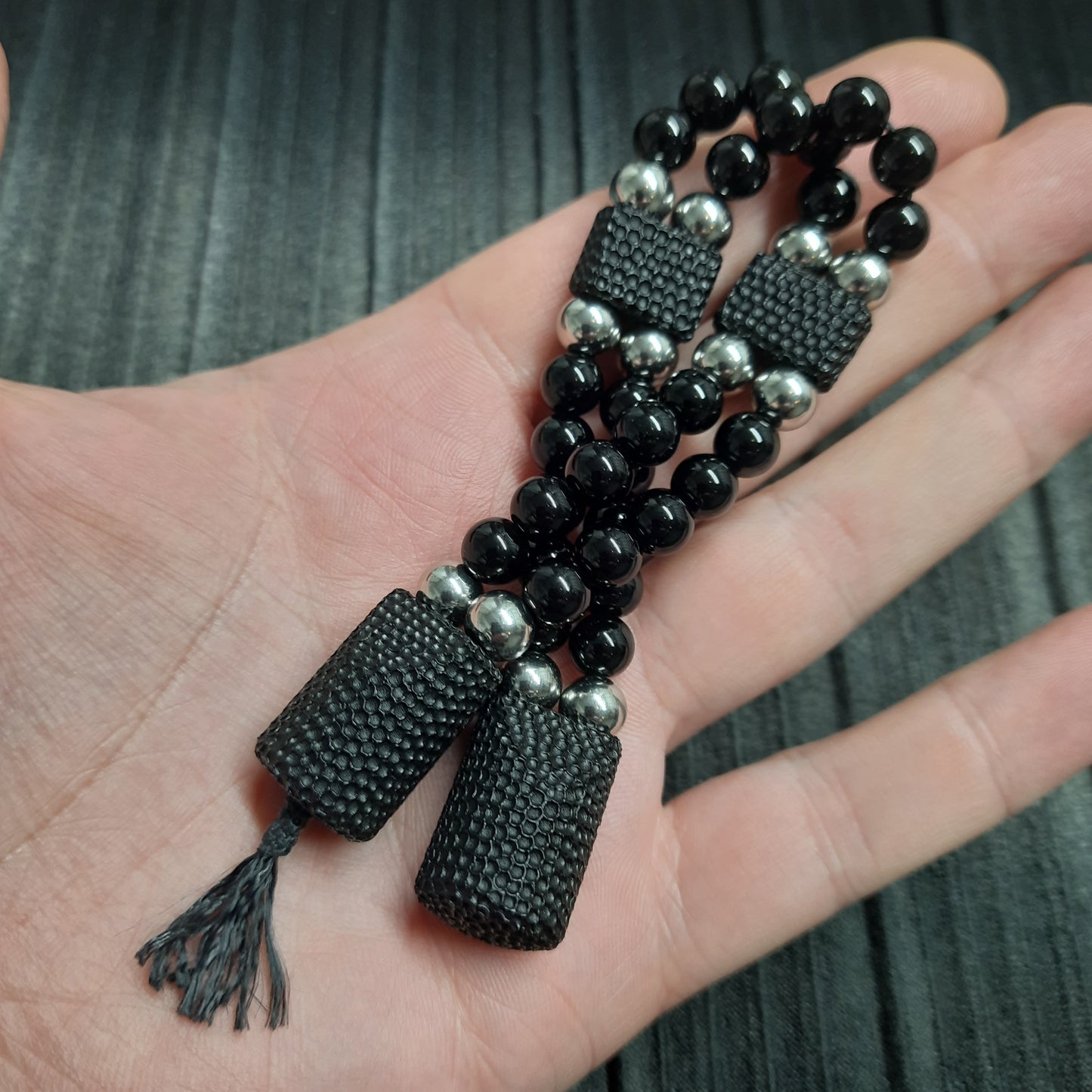 Chetki "Rough companion, strict" flip rosary handmade