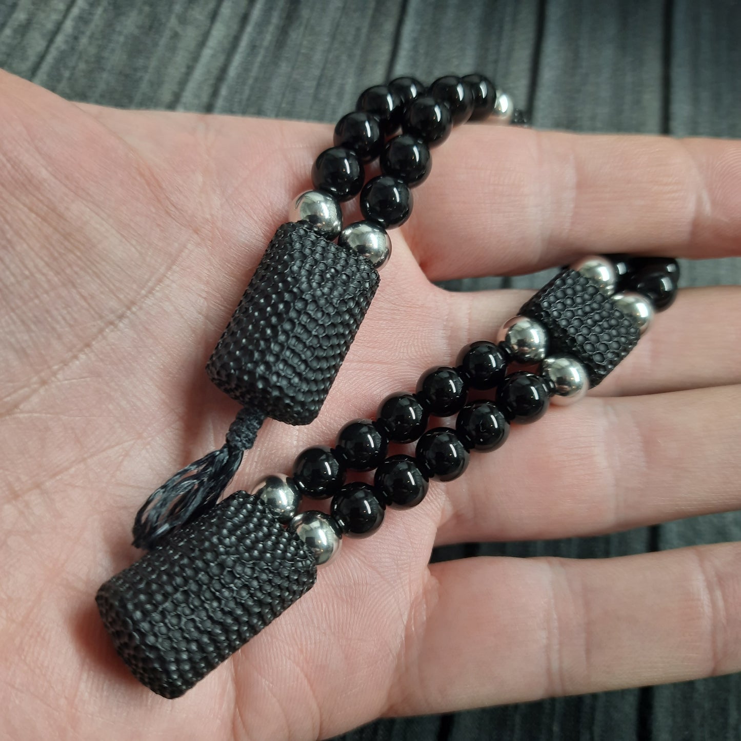 Chetki "Rough companion, strict" flip rosary handmade