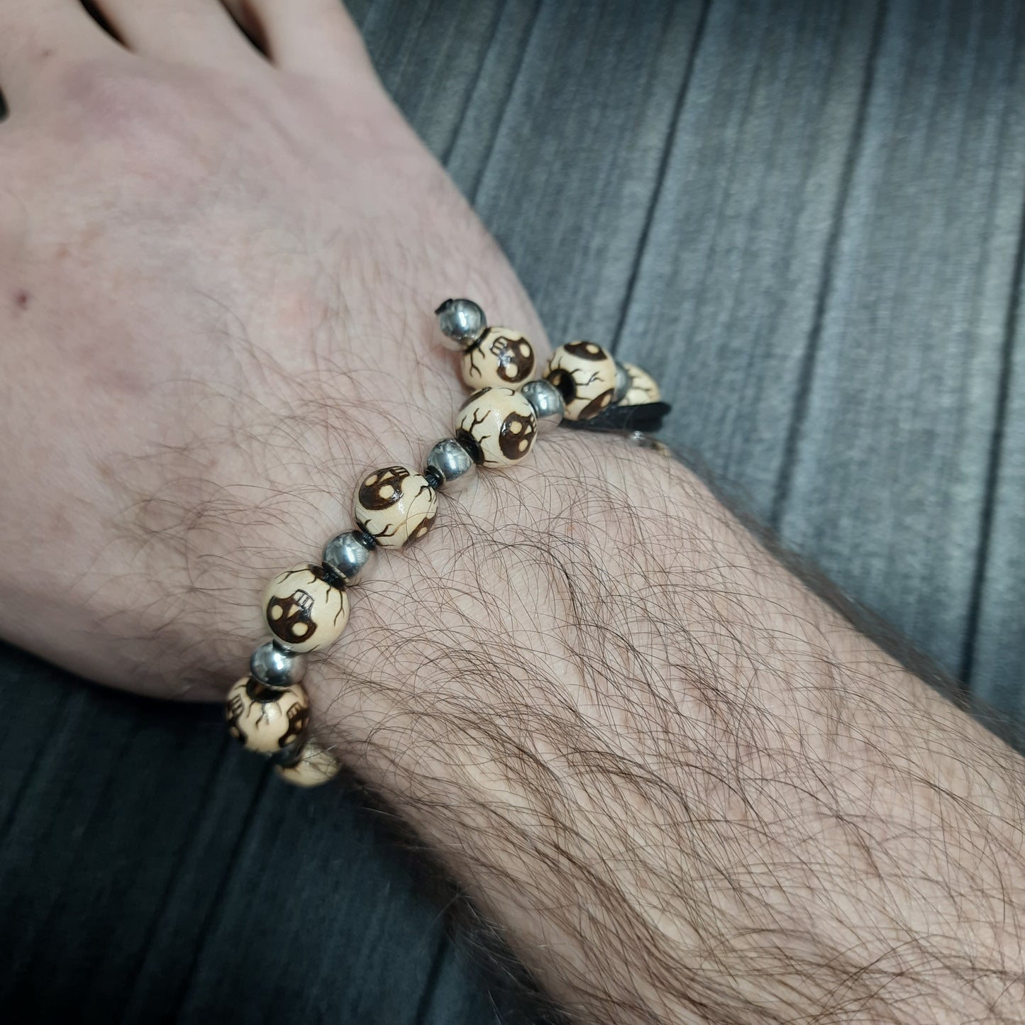 Komboloi bracelet chetki "Skulls"