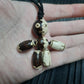 Pocket buddy wooden keychain magnetic "Voodoo doll, two-faced"