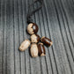 Pocket buddy wooden keychain magnetic "Voodoo doll, two-faced"