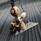 Pocket buddy wooden keychain magnetic "Voodoo doll, two-faced"