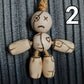 Pocket buddy wooden keychain magnetic "Voodoo doll"