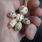 Pocket buddy wooden keychain magnetic "Voodoo doll"