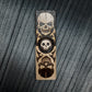 Worry plank wooden "Skulls, yes/no" handmade
