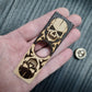 Worry plank wooden "Skulls, yes/no" handmade