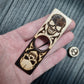 Worry plank wooden "Skulls, yes/no" handmade