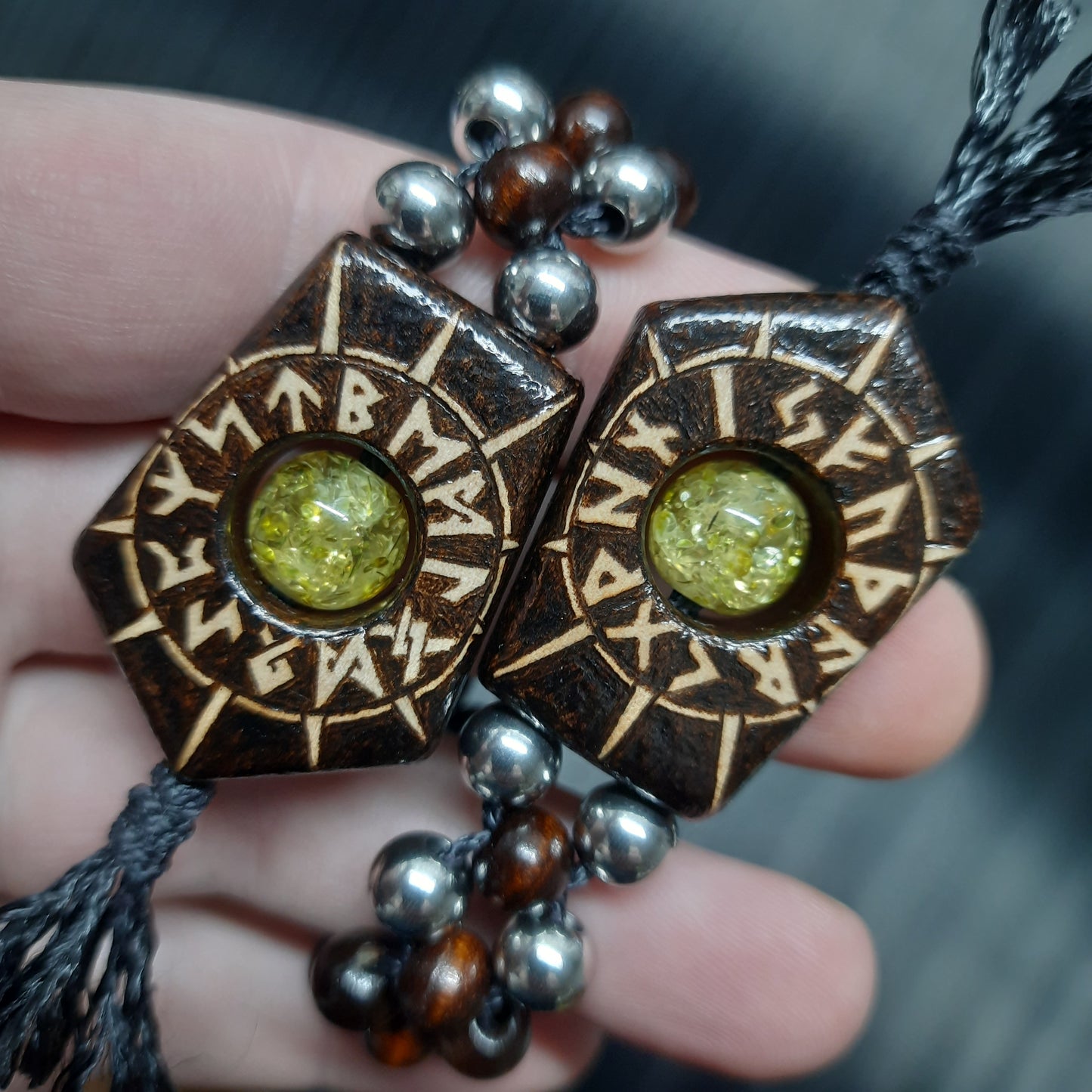 Chetki wooden "Destiny Center" handmade (SCU: 250527)