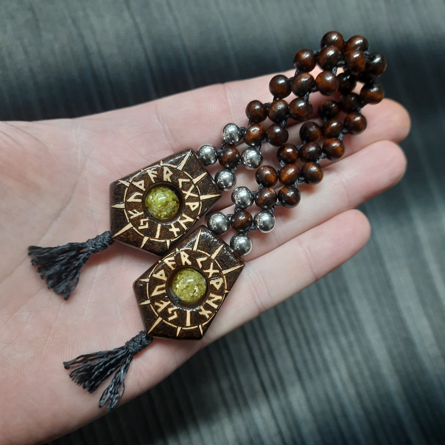 Chetki wooden "Destiny Center" handmade (SCU: 250527)