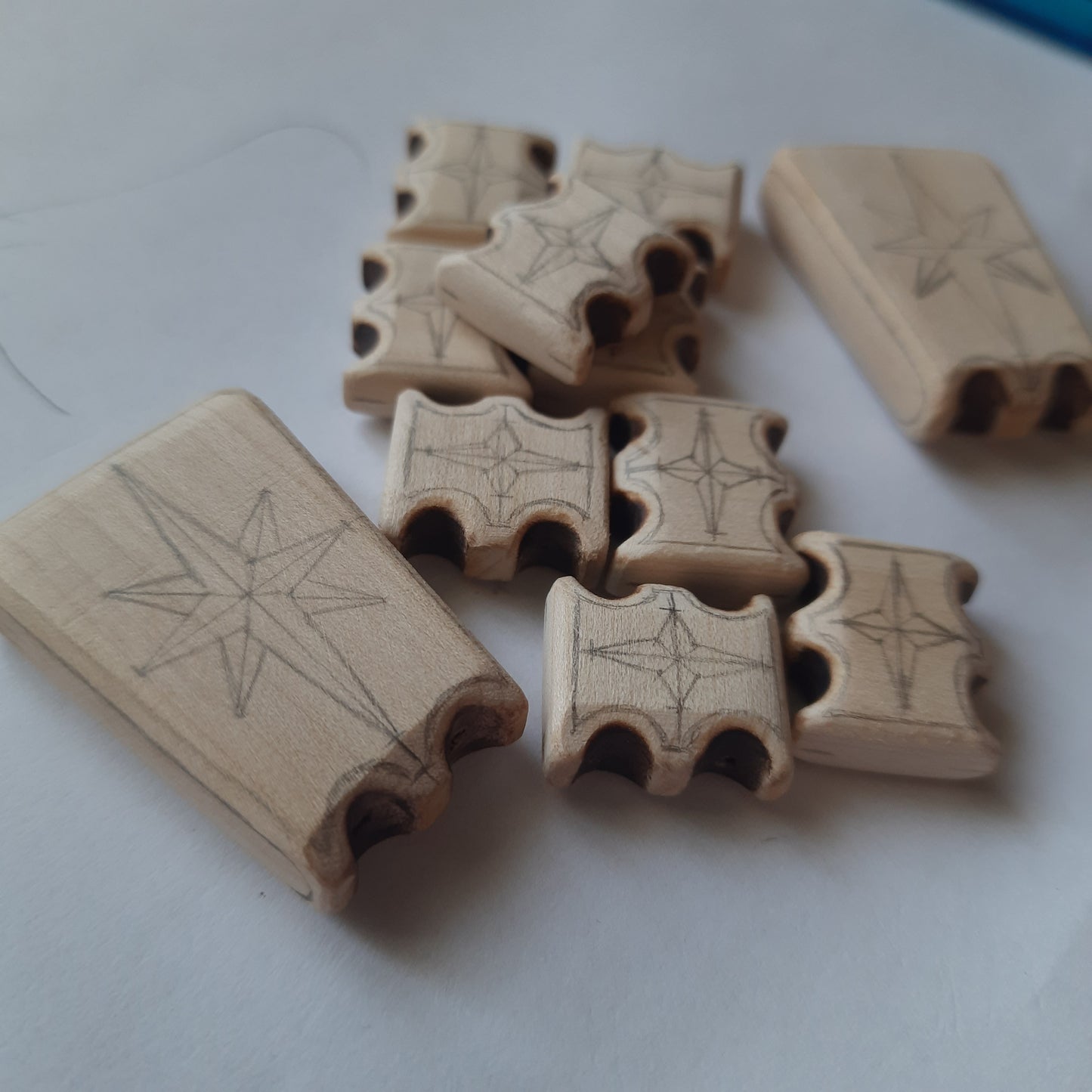Chetki wooden "Wind rose" handmade (SCU: 250613)