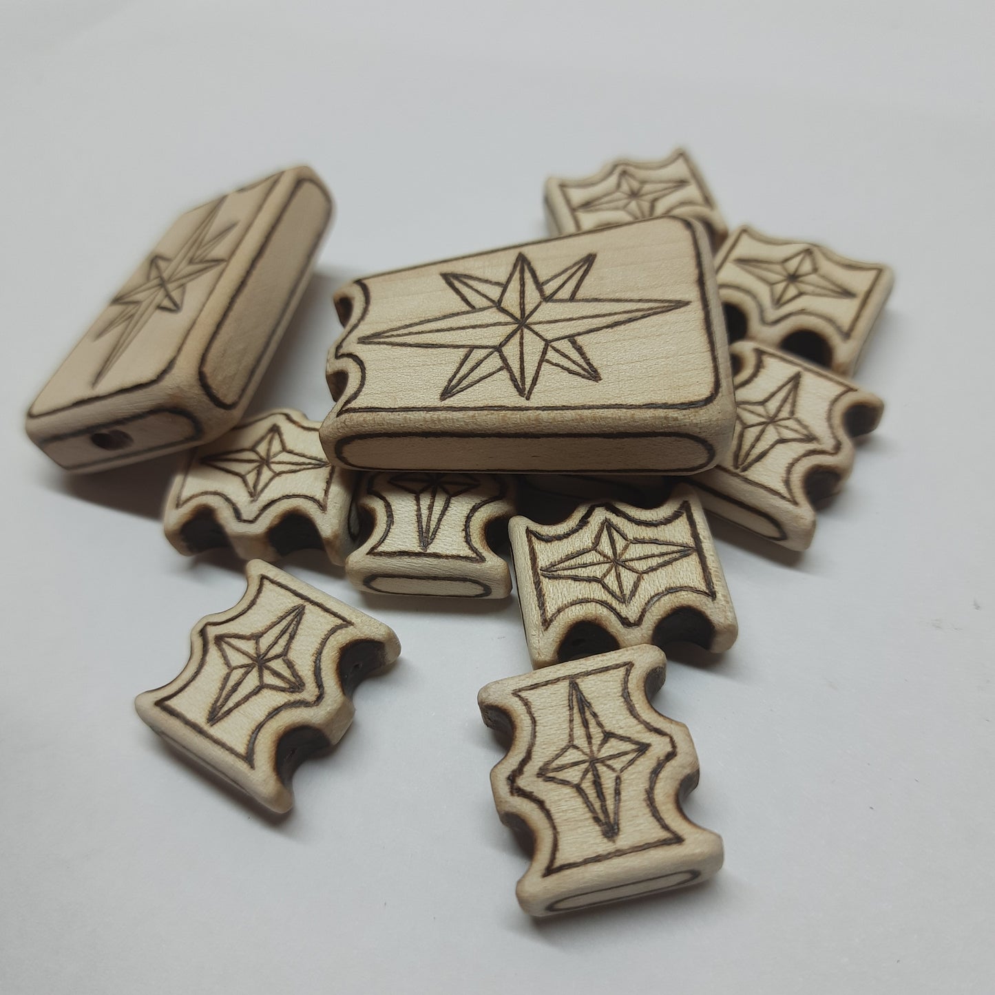 Chetki wooden "Wind rose" handmade (SCU: 250613)