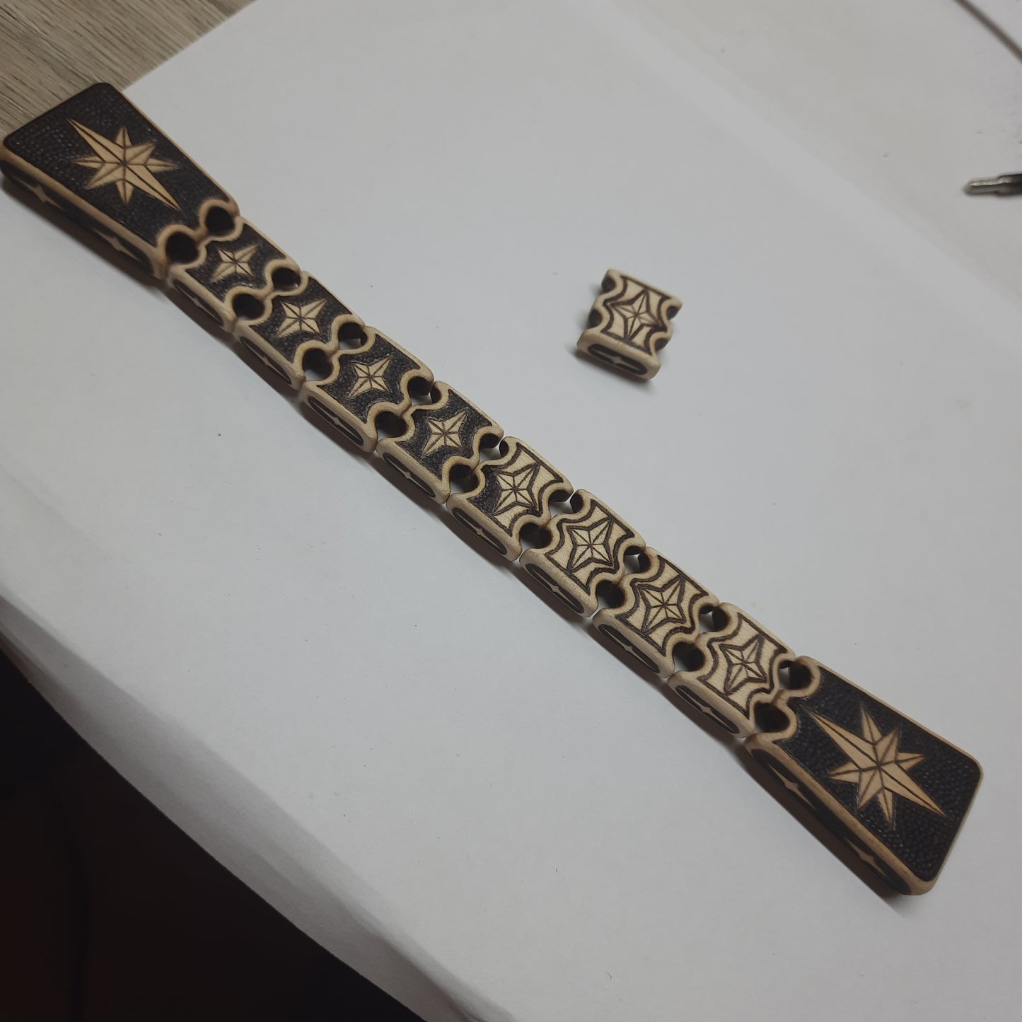 Chetki wooden "Wind rose" handmade (SCU: 250613)