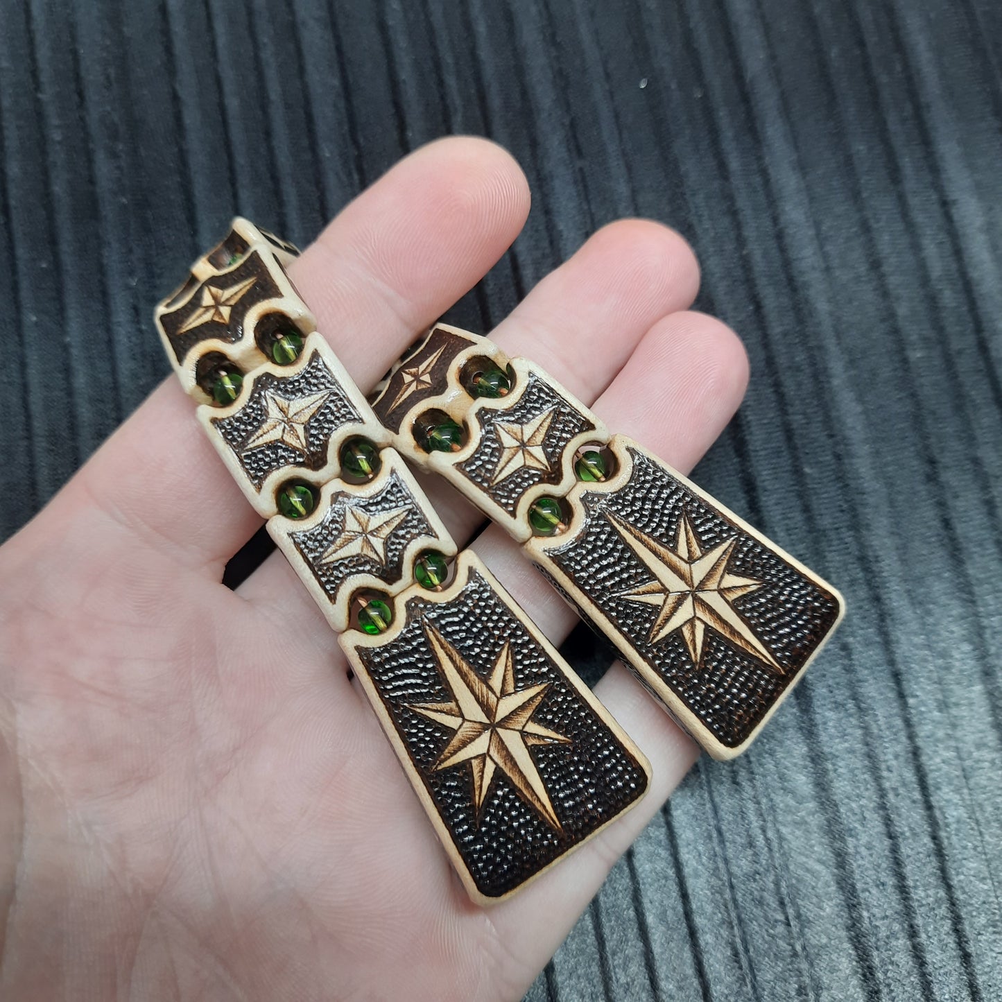 Chetki wooden "Wind rose" handmade (SCU: 250613)