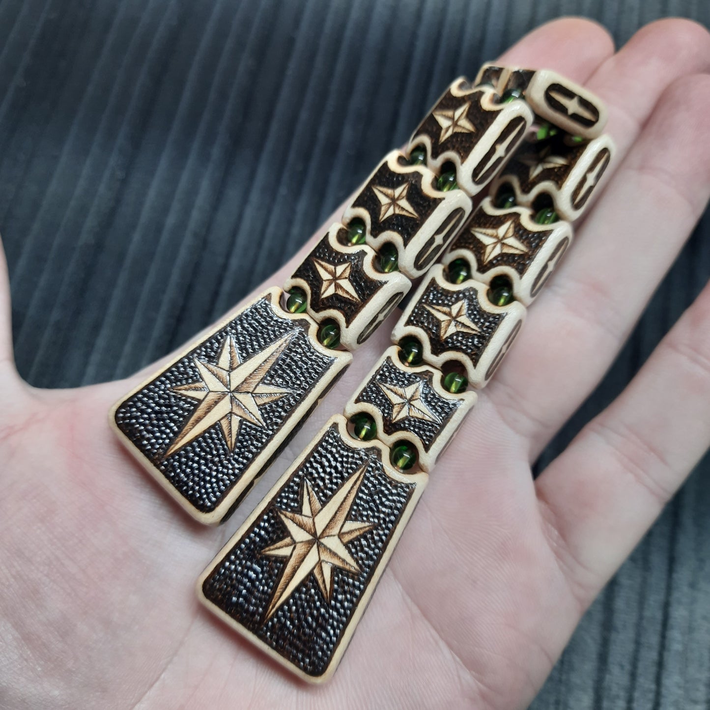 Chetki wooden "Wind rose" handmade (SCU: 250613)
