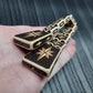 Chetki wooden "Wind rose" handmade (SCU: 250613)