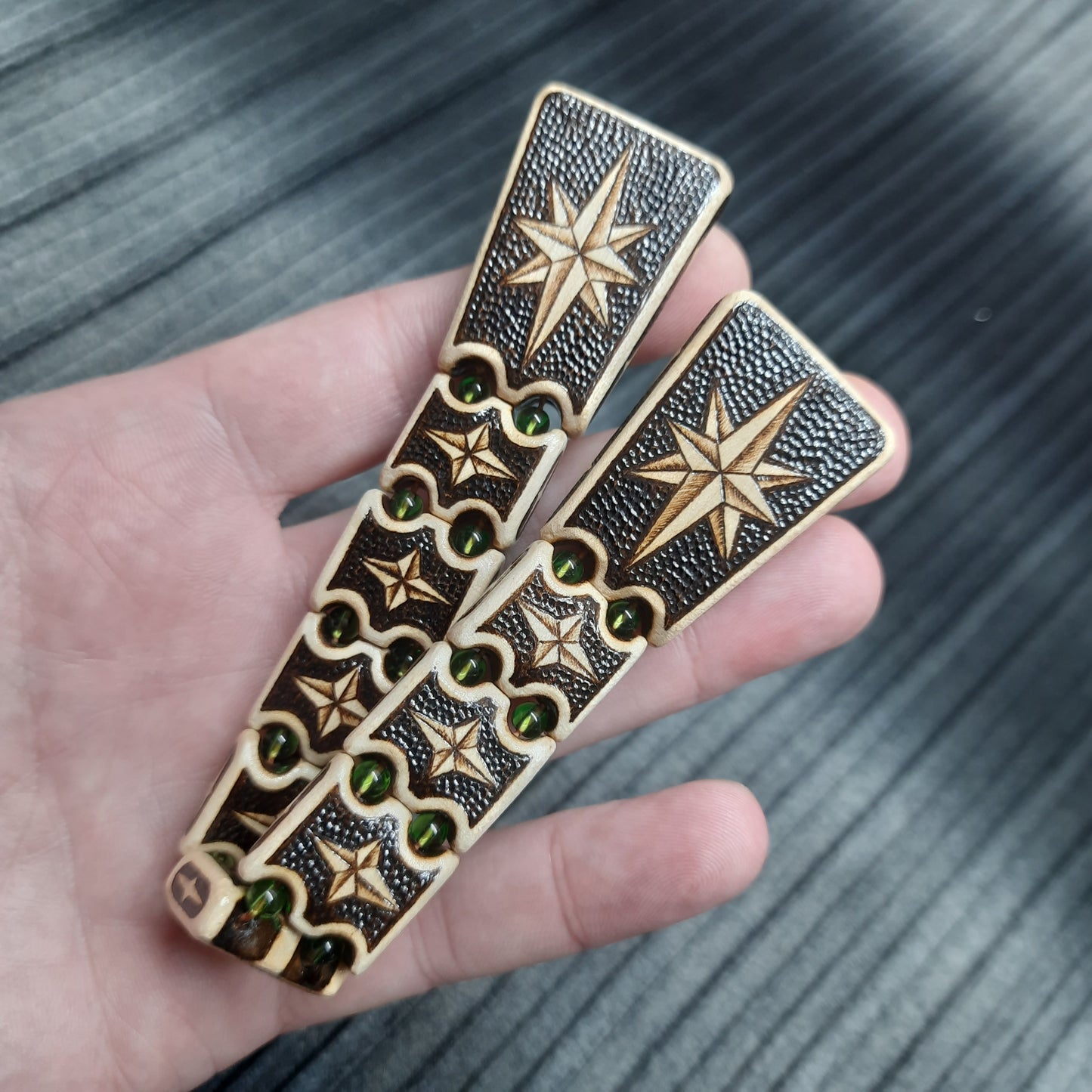 Chetki wooden "Wind rose" handmade (SCU: 250613)