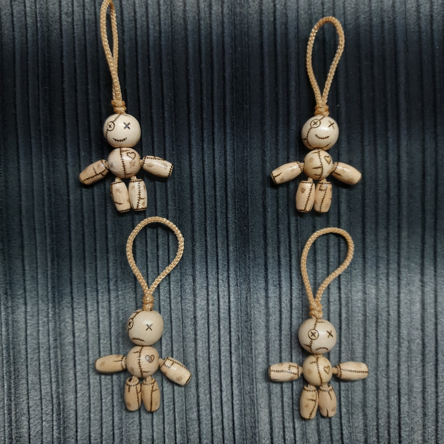 Pocket buddy wooden keychain magnetic "Voodoo doll"