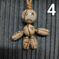 Pocket buddy wooden keychain magnetic "Voodoo doll"